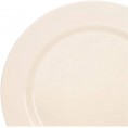 " OCCASIONS" 120 Plates Pack Heavyweight Disposable Wedding Party Plastic Plates 7.5'' Appetizer Dessert Plate Plain Ivory