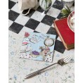 Pack of 20 Blue Alice in Wonderland Cocktail Napkins | Disposable Tableware Home Recyclable | Party Supplies For Mad Hatter Tea Party Birthday Afternoon Teas Mother's Day Baby Shower Decoupage