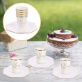PATKAW 16Pcs Ramadan Muslim Paper Tableware Set Ramadan Holiday Party Paper Cup and Paper Plate Set Ramadan Tableware Plate for Eid Mubarak Holiday Supplies- 23CM
