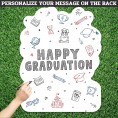 PixiPy Graduation Yard Sign 2022 17x13in Graduation Signs for Yard & Class of 2022 Graduation Decorations Outdoor Graduation Yard Decorations & Graduation Party Decorations 2022 Red and White