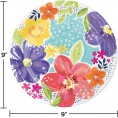 Spring Floral Paper Plates 24 ct