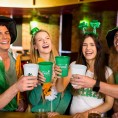 St. Patrick Day Disposable Party Cups 12 Pack Reusable Tumblers,16oz Plastic Stadium Cups ''HAPPY ST PATRICK'S DAY ''and ''LUCK AND BLESSED'' Designs Perfect for St. Patrick's Day Party Supplies