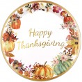 Thanksgiving Paper Plates 48 Pcs Fall Disposable Dinnerware Set for 24 Guests Give Thanks Theme Party Supplies Happy Thanksgiving Autumn Tableware Set