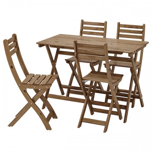 ASKHOLMEN Table and 4 chairs