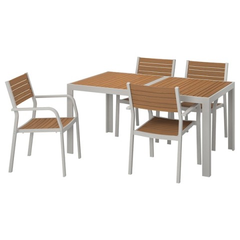 SJÄLLAND Table and 4 chairs