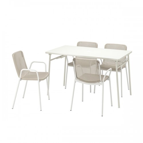 TORPARÖ Table and 4 armchairs