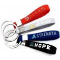 12-pack Inspirational Quote Keychains Dream Achieve Strength Hope Wholesale Bulk Pack of 1 Dozen Silicone Rubber Key Rings with Motivational Quotes Party Favors Gifts for Adults Men Women