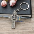 12 PCS First Holy Communion Cross Metal Keychain Party favor Boy in Favor Blue Box Recuerdos de Primera Comunion Niño