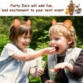 13PCS Woodland Animal Headbands Forest Friend Wild One Camping Theme Felt Ears Headbands For Woodland Creature Theme Baby Shower Birthday Party Favors Kids Adults Cosplay Apparel Party Supplies