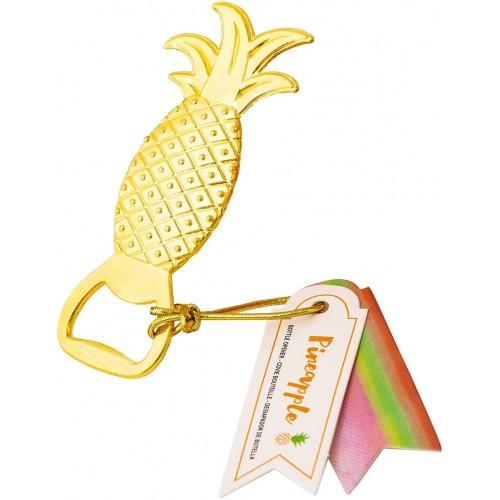 24Pcs Pineapple Bottle Openers for Pineapple Wedding Birthday Baby Shower Party Gifts Ornaments Bulk Decorations Souvenirs for Guests with Individual Package