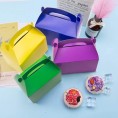35PCS 7 Colors Treat Gift Paper Cardboard Favor Box Candy Cake Box Birthday Party Wedding Gift Treat Box