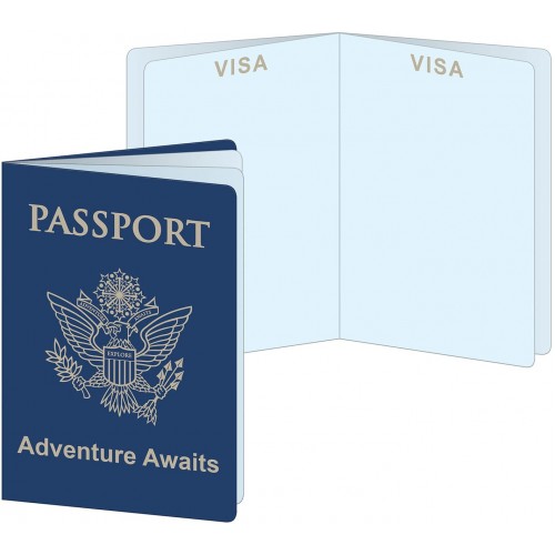 Beistle Around The World Passports | Travel International & World Theme Party Favors 12 Count