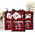 Big Dot of Happiness Flannel Fling Before the Ring Buffalo Plaid Bachelorette Party Favor Boxes Set of 12