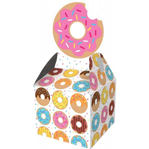 Creative Converting Donut Party Favor Boxes Party Supplies Multicolor ,9.15" x 3.5" x 3.5"