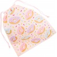 Donut Drawstring Party Favor Bags 12 x 10 in Pink 12 Pack