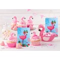 Favoriwere Flamingo Party Bags 16PCS Hawaii Goodie Bags Flamingo Gift Bags with Handles Pineapple Treat Bags Luau Candy Bags Luau Party Favors Hawaii Party Supplies Flamingo Party Supplies