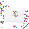Gymnastics & Tumbling Birthday Party Thank You Sticker Labels 40 2" Party Circle Stickers by AmandaCreation Great for Party Favors Envelope Seals & Goodie Bags