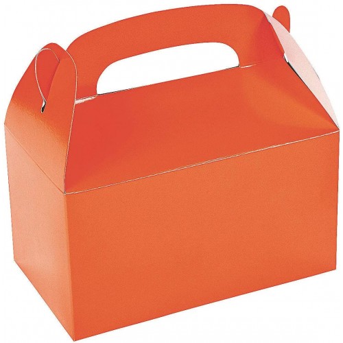 Orange Treat Favor Boxes Set of 12 Halloween and Party Supplies