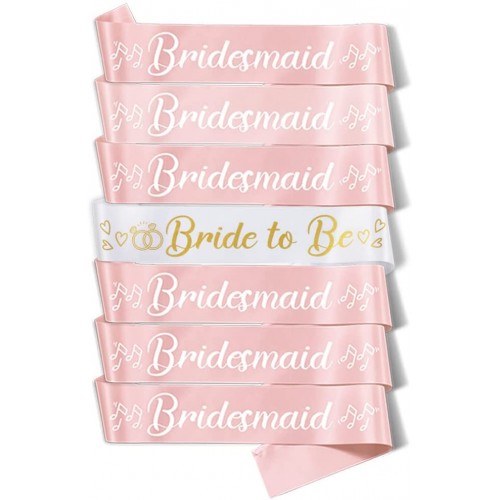 Party to Be Set of 22 PCS Bridal Shower Decoration Set Bachelorette Party Bride to Be Bridesmaid Sash Balloon Banner Crown Veil Rose Gold