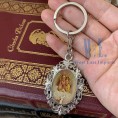 Personalized Baptism Party Favor 12 PCS -Guardian Angel Metal Custom Keychain Recuredos De Bautizo Christening Gift for Guest with Engraving