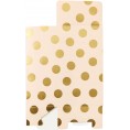 Pink Birthday Party Favor Gift Bags Gold Foil Polka Dots Boxes 24 Pack