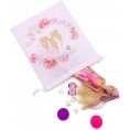 Pink Drawstring Favor Bags for Girls Princess Birthday Party 10 x 12 in 12 Pack