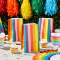 Rainbow Party Treat Bags for Birthdays and Baby Showers Favors 36 Pack