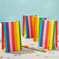 Rainbow Party Treat Bags for Birthdays and Baby Showers Favors 36 Pack