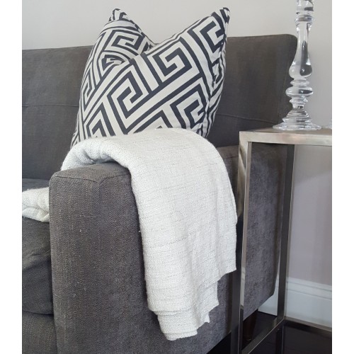 Blankets & Throws| AANNY Designs Ethan Ivory 50-in x 60-in 2.5-lb - AX28287