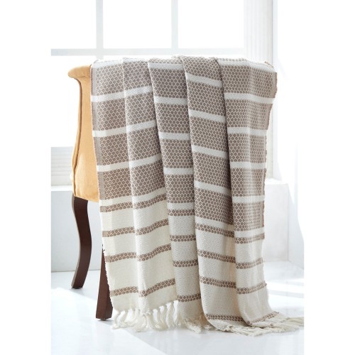 Blankets & Throws| Amrapur Overseas Khaki 50-in x 60-in 2-lb - EH49377