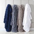 Blankets & Throws| Amrapur Overseas Luxury Solid Braided Off White 50-in x 60-in 2-lb Throw - BO88676