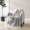 Blankets & Throws| Brielle Home Denver Grey/White 50-in x 60-in 1.85-lb - DZ09911