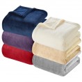 Blankets & Throws| Chic Home Design Zahava Grey 108-in x 90-in Fleece 4-lb - PN16262