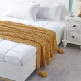 Blankets & Throws| Cozy Tyme Audra Yellow 50-in x 60-in 1.8-lb - TW21659
