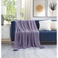 Blankets & Throws| Cozy Tyme Audra Yellow 50-in x 60-in 1.8-lb - TW21659