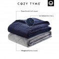 Blankets & Throws| Cozy Tyme Ekon Navy 48-in x 72-in 15-lb Weighted Blanket - EH05970