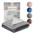 Blankets & Throws| Cozy Tyme Jacques Brown 60-in x 70-in 2.6-lb - AQ31261