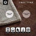 Blankets & Throws| Cozy Tyme Orville Brown 50-in x 60-in 1.98-lb - KY72436