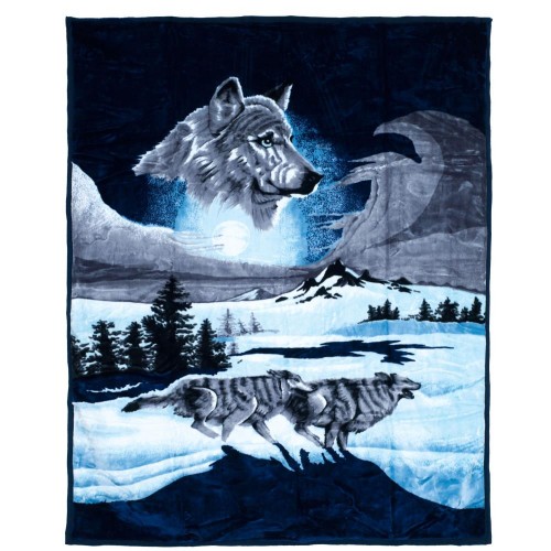 Blankets & Throws| Hastings Home Blankets Blue 72-in x 80-in 7.5-lb - BX40137