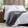 Blankets & Throws| Hastings Home Hastings Home Blankets Raven and Stone 60-in x 70-in 3.35-lb - KR93500