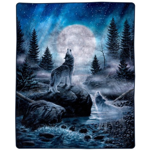 Blankets & Throws| Hastings Home Hastings Home Blankets Wolf 10.18-lb Weighted Blanket - SM10735