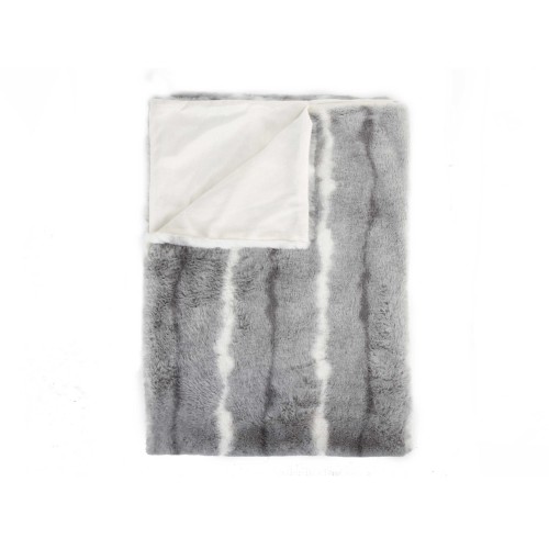 Blankets & Throws| HomeRoots Josephine Dayton Grey White 50-in x 60-in 1-lb - PC83342
