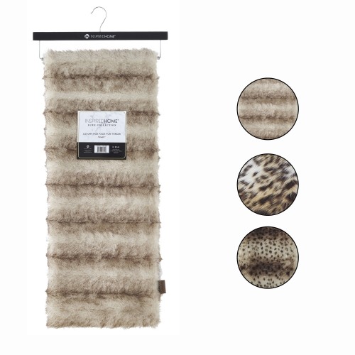 Blankets & Throws| Inspired Home Nikki Brown Fox 50-in x 60-in 3-lb - CK30215
