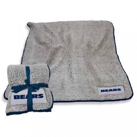 Blankets & Throws| Logo Brands Chicago Bears Oatmeal 50-in x 60-in 1.6-lb - MQ88793