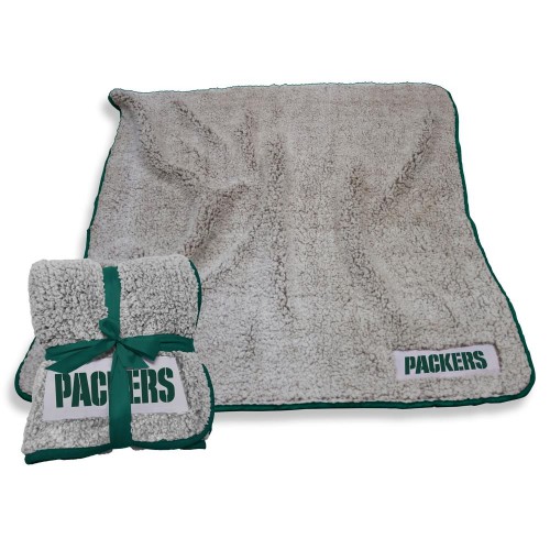 Blankets & Throws| Logo Brands Green Bay Packers Oatmeal 50-in x 60-in 1.6-lb - ZA44706