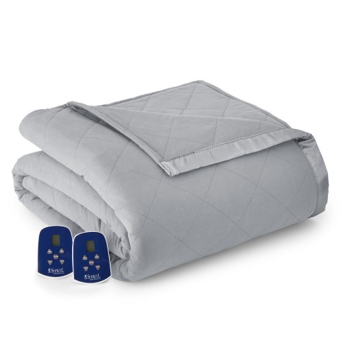Blankets & Throws| Micro Flannel Micro Flannel Electric Blanket Greystone 9-lb - MI21219