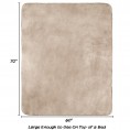 Blankets & Throws| Pet Pal Tan 60-in x 70-in Fleece 2.81-lb - KH17298