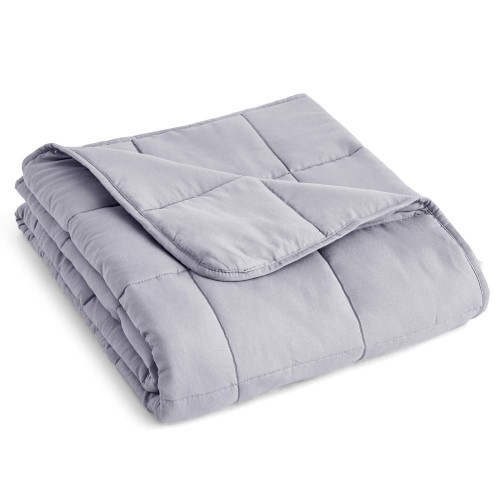 Blankets & Throws| PRIMA Comfort Grey 48-in x 72-in 12-lb Weighted Blanket - SU32855