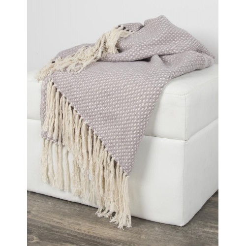 Blankets & Throws| Rizzy Home Lavender 50-in x 60-in 3-lb Throw - WM96736