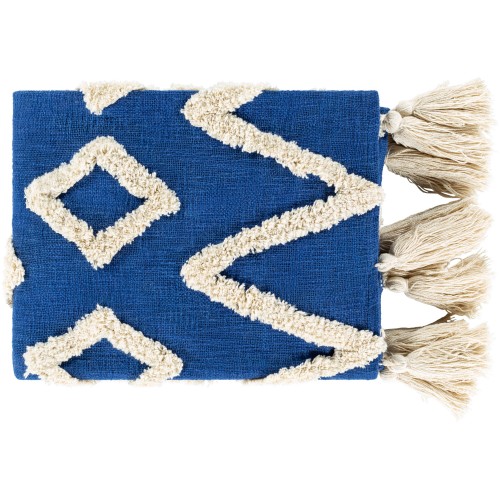 Blankets & Throws| Surya Dark Blue 50-in x 60-in 2.56-lb - HI59504